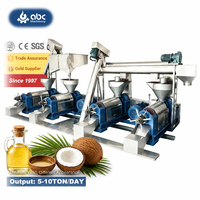 Machine de pressage d'huile de coco vierge à faible coût de production, haute capacité industrielle pour les fabricants