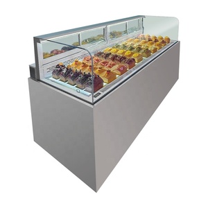 Kimay mặt sau truy cập hàng đầu bánh Hiển thị Máy làm lạnh với đôi kệ và mặt sau cửa trượt cho món tráng miệng nóng và lạnh - Product Image 4