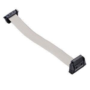 Cavo Piatto a Nastro Grigio SDC 16P con Connettori <span class=keywords><strong>2</strong></span>*8P Passo 1.27mm, Cablaggio di Estensione per Apparecchiature Elettroniche - Product Image 1