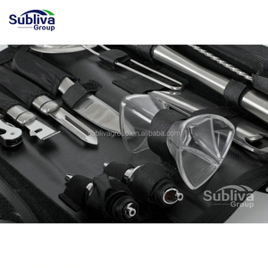 Sac à roulettes de luxe pour barmen, vente en gros, kit d'outils de Bar, sac de voyage Portable, sac à outils de barman en cuir en maille étanche, <span class=keywords><strong>2022</strong></span> - Product Image 3