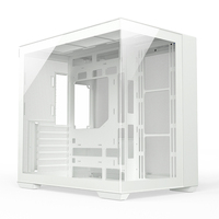Boîtier de jeu pour ordinateur de bureau JNP-C708 populaire en blanc ATX/MATX, boîtier de tour pour PC de jeu