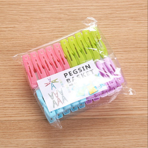 Pegsin Basket Plastic Clothes Pins 20-Pack Colorful Drying <b>Clips</b> For Socks And Laundry - Product Image 1