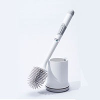 Vente chaude Salle De Bains Nettoyage TPR Silicone Brosse De Toilette Et Piston De Toilette Avec Support Ensemble