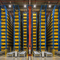 Système de stockage et de récupération robotisé ASRS à plusieurs niveaux pour entrepôt, système de rayonnage ASRS avec grue de superposition