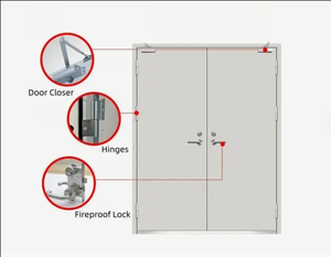 Portes coupe-feu en acier épaissi, directement du fabricant, pour sorties de <span class=keywords><strong>secours</strong></span> - Product Image 6