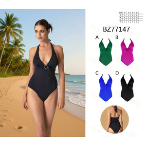 Costume da bagno intero modellante, coprente, sexy, monokini, taglie 38 40 42 44, fantasia A B C D - Product Image 3