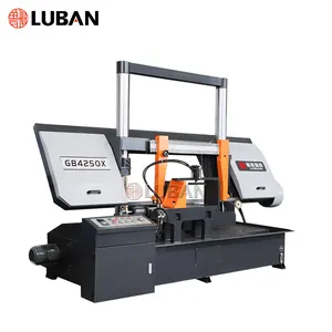 LUBAN Factory Sale Steel Tape Saw GB4250X Angle Metal Cutting Band Saw Machine