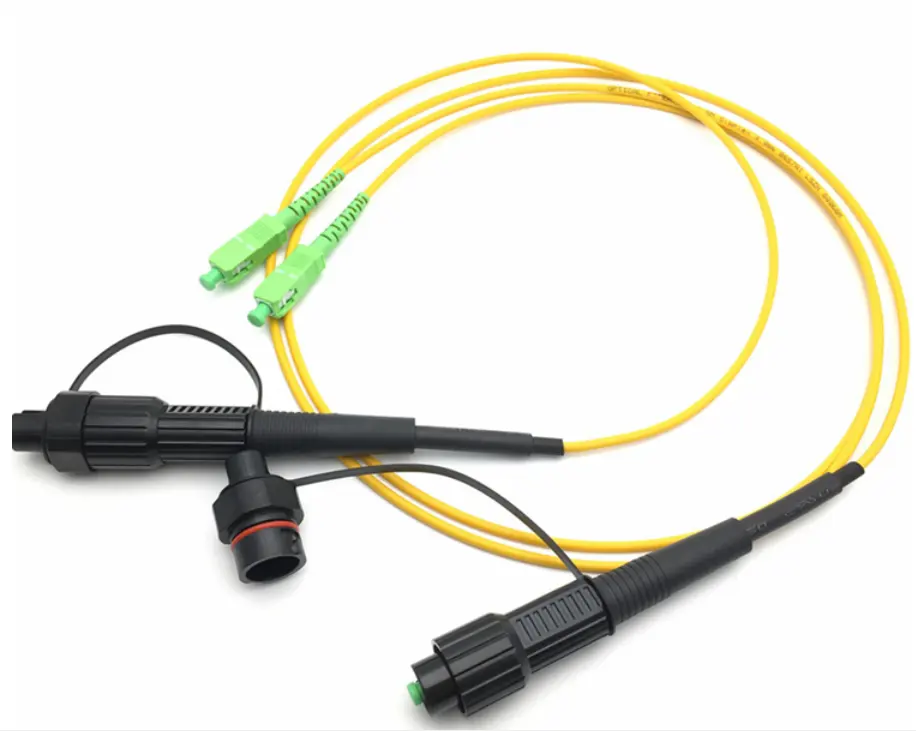 FTTA Optitap Pre-Connectorized Optical PatchCord Mini SC/APC conector Slim Outdoor Jumper Cable endurecido conector impermeable