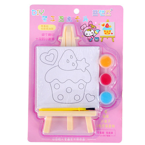 لوحة رسم بلاستيكية للأطفال، مجموعة هدايا إبداعية يدوية الصنع لرياض الأطفال، ألعاب الرسم بالألوان الزيتية بالجملة - Product Image 5