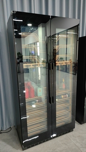 Vitrine à vin de luxe NE-427S avec porte en verre, réfrigérateur cave à vin domestique à température constante avec éclairage - Product Image 6