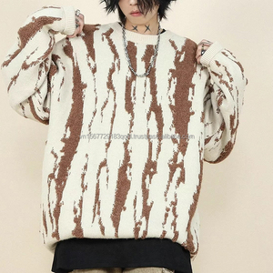 Suéter de Punto a Rayas con Bloques de Color, Estilo Retro, Holgado, Casual, para Hombre y Mujer, Otoño 2026 - Product Image 6