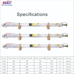 Piezas de repuesto para máquina de grabado láser CO2 hene madre de perla <span class=keywords><strong>bbw</strong></span> you tubo de fuente láser - Product Image 5