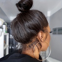 Perruques de qualité supérieure en cheveux humains, Lace Front, Cheveux Brésiliens, Perruques sans colle, Perruque 360 Full Lace en cheveux humains, Longue et Lisse comme un bâton