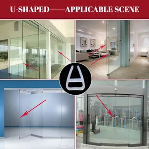 Bathroom Accessories Frameless Bathroom Pvc Rubber Waterproof Seal Strip For Shower Door Sliding Glass Door