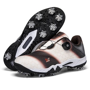 Zapatos de Golf con Diseño Hexagonal Rojo, Cierre Boa y Suela de Goma, Zapatillas Deportivas de Verano para Hombre - Product Image 2