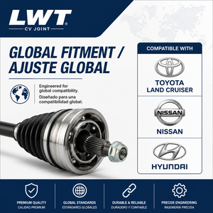 Piezas Automotrices LWT, Sistema de Transmisión, Junta Homocinética para Toyota, Nissan, Honda, Hyundai, Kia, Daewoo, Chevrolet, Mitsubishi, Mazda, Ford - Product Image 3