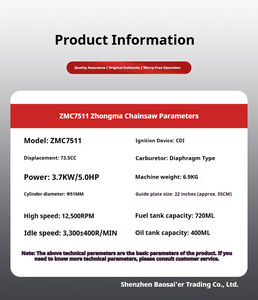 Zhongma <span class=keywords><strong>เลื่อย</strong></span><span class=keywords><strong>ยนต์</strong></span>เบนซิน7511<span class=keywords><strong>เลื่อย</strong></span>ไฟฟ้า, <span class=keywords><strong>เลื่อย</strong></span>สองจังหวะสำหรับตัดต้นไม้และไม้ไผ่เลื่อยตัดอเนกประสงค์ - Product Image 2