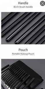 Animal hair <b>makeup</b> brush set wool eyeshadow brush beauty tools foundation brush cross-border wholesale - Product Image 5