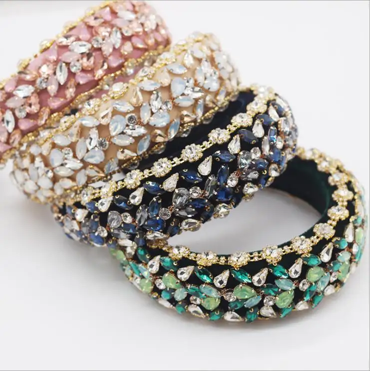 Блестящие обручи для волос с полностью прозрачными кристаллами и драгоценными камнями мягкие обручи для волос со стразами для невесты для женщин Роскошные свадебные аксессуары для волос