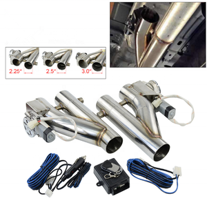 Hai trong một mới dual-hệ thống van Y loại cutout từ xa dây phổ 2.5 "3.0'' điện ống xả đa dạng downpipe cutout - Product Image 2