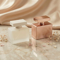 Flacon de parfum en verre rectangulaire vide de style luxueux personnalisé élégant de 30 ml et 100 ml, fabriqué par Anding