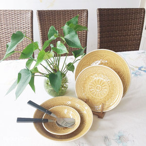 Joyye-platos de cerámica para <span class=keywords><strong>restaurante</strong></span>, juego de platos de cerámica poco profundos, gran oferta - Product Image 2