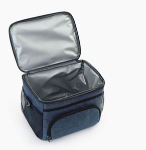 Bolsa Térmica de Doble Compartimento, Lonchera Reutilizable Grande y Espaciosa, Resistente al Agua, con Correa para el Hombro - Product Image 2