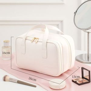 New Design Portable <b>Toiletry</b> Handbag Waterproof <b>Travel</b> Cosmetics Pouch Zipper Multi-compartment Makeup Organizer <b>Bag</b> - Product Image 6