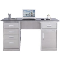 2023 vente chaude escritorio de oficina 7 tiroirs panneau MDF bureau en métal table de bureau en acier moderne pour enseignant