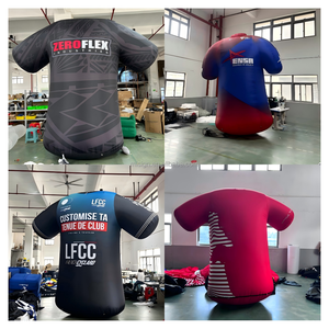 T-shirt publicitaire <span class=keywords><strong>gonflable</strong></span> surdimensionné pour <span class=keywords><strong>homme</strong></span>, personnalisé, imperméable, facile à installer, costume de match de football - Product Image 5