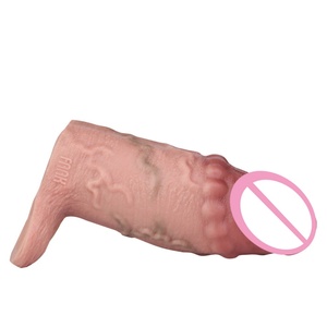 ปลอกอวัยวะเพศชายแบบสมจริง FAAK ขายส่งปลอกขยายขนาดอวัยวะเพศชายแบบใหม่ ของเล่นทางเพศแบบเร้าอารมณ์ ปลอกหุ้มอวัยวะเพศชายแบบกำหนดเองสำหรับผู้ชาย - Product Image 6