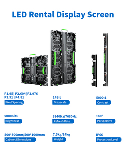 Layar LED Sewa Vertex Custom High-brightness P3.91P4.81 Tahan Air untuk Latar Panggung dengan Refresh Rate 7680Hz - Product Image 2