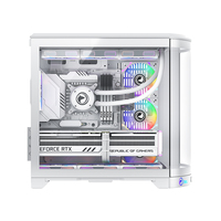 KNIPOWER Custom White ATX MATX Computer Case Towers RGB Gamer PC Cabinet Chassis Desktop Casings Gaming PC Case With Fan