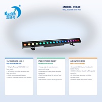 Projecteur mural LED Bluemoon 18x10W 4-en-1 IP65 DMX512 pour discothèques, théâtres, locations, soirées, DJ et bars