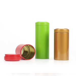 Boîte en métal ronde personnalisée avec couvercle transparent pour aliments, thé, cire, épices, imprimée sur mesure, par Star Packaging - Product Image 1