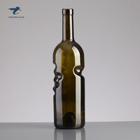 Bottiglia di Champagne Vuota da 750ml, Verde Antico, Mini Formato, con Coriandoli Dorati, Modello Ace of Spade - Prezzo all'Ingrosso