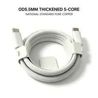 Câble USB-C vers USB-C 240W, Cordon de Charge Rapide Tressé Type C pour MacBook, iPhone 15, Samsung Galaxy, iPad, Ordinateurs Portables