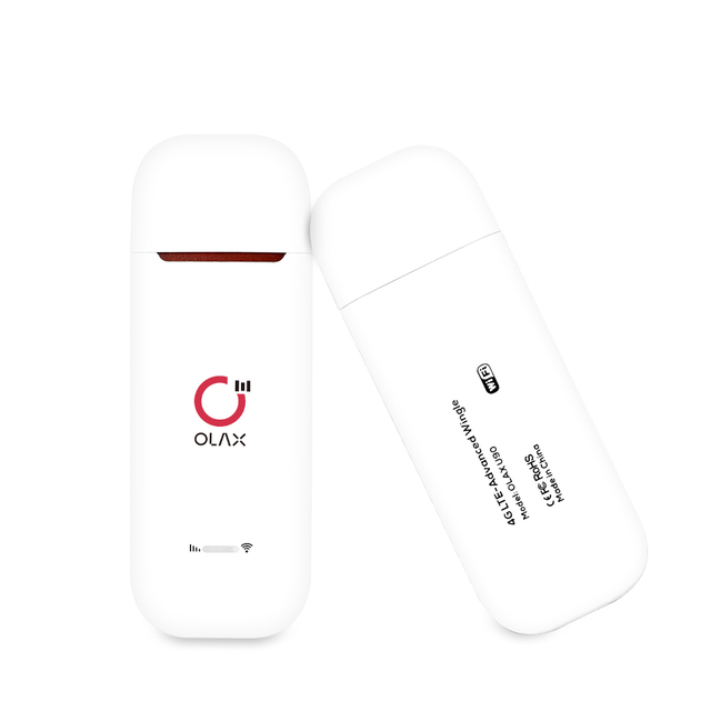Olax 4G USB WiFi Dongle TS9 Antenna Port Factory Sale Good Internal 150mbps Wireless 4G LTE-Advanced Wingle Sim Card