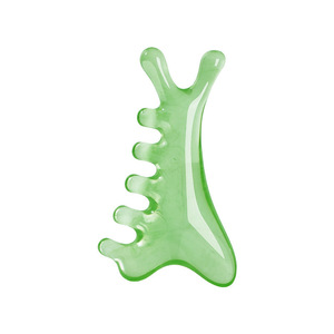 Four In One Massage Comb 10-15Cm Natural Resin Gua Sha Tool For Face Head Body Lymphatic Drainage - Product Image 5