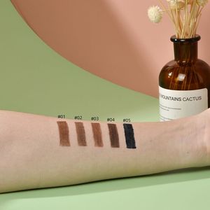 WholesaleVegan organique imperméable à l'eau logo personnalisé marque privée stylo à sourcils <span class=keywords><strong>crayon</strong></span> à sourcils avec brosse - Product Image 3