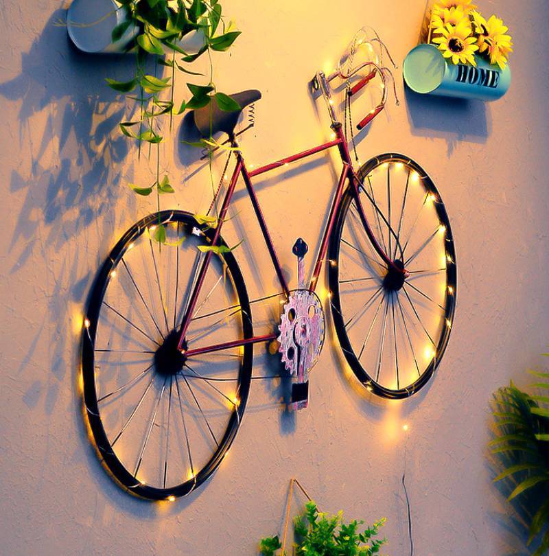 Figurine Vélo Vintage En Fer Forgé - Décoration Bureau Ou Maison - Artisanat Métal Pour Collectionneurs