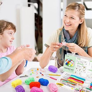Juego <span class=keywords><strong>de</strong></span> 113 <span class=keywords><strong>Agujas</strong></span> <span class=keywords><strong>de</strong></span> Ganchillo <span class=keywords><strong>de</strong></span> PVC Coloridas con Mango Suave, <span class=keywords><strong>Agujas</strong></span> <span class=keywords><strong>de</strong></span> Tejer, Kit para Principiantes, en Bolsa - Product Image 5