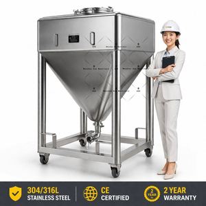 Silo Móvil de Acero Inoxidable Directo de Fábrica, Cangilón Móvil, Tanque Móvil, Tolva Móvil, Silo para Polvo - Product Image 3