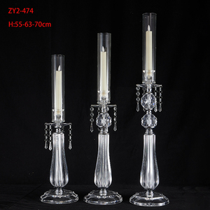 Simple Design Modern Event Party Wedding Centerpiece Table Decoration Metal Clear <strong>Candle</strong> <strong>Holder</strong>