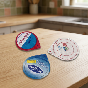Couvercle en aluminium souple de haute qualité pour gobelets en plastique et emballages alimentaires, couvercle d'étanchéité en aluminium personnalisé avec logo pour aliments et boissons - Product Image 3