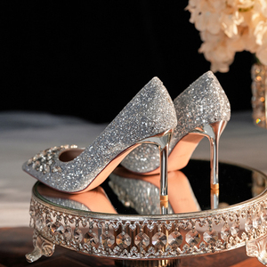 Chaussures Femme Tendance en Soie à Paillettes Bling – Escarpins de Bureau Élégants pour Femmes - Product Image 3