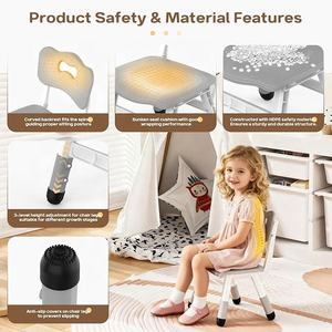 ชุดโต๊ะและ<span class=keywords><strong>เก้าอี้</strong></span>เด็กสมัยใหม่ 4 ตัว สำหรับห้องเรียนอนุบาล ปรับความสูงได้ ผลิตจากพลาสติก เฟอร์นิเจอร์เกรดเชิงพาณิชย์ - Product Image 6