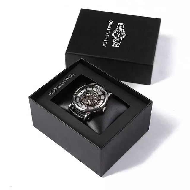 Custom Cardboard Paper Watch Box Single Watch Paper Packaging Box Watch Custom Box Women