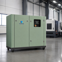 Compresseur d'air à vis lubrifié par injection d'huile 37 kW 8 bars 6,5 m³ refroidi par air stationnaire PLC pour usage industriel en usine