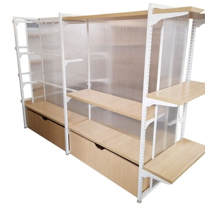 Thiết kế mới tùy chỉnh khung thép và gỗ hiển thị đứng giá - Product Image 3